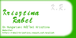 krisztina rabel business card